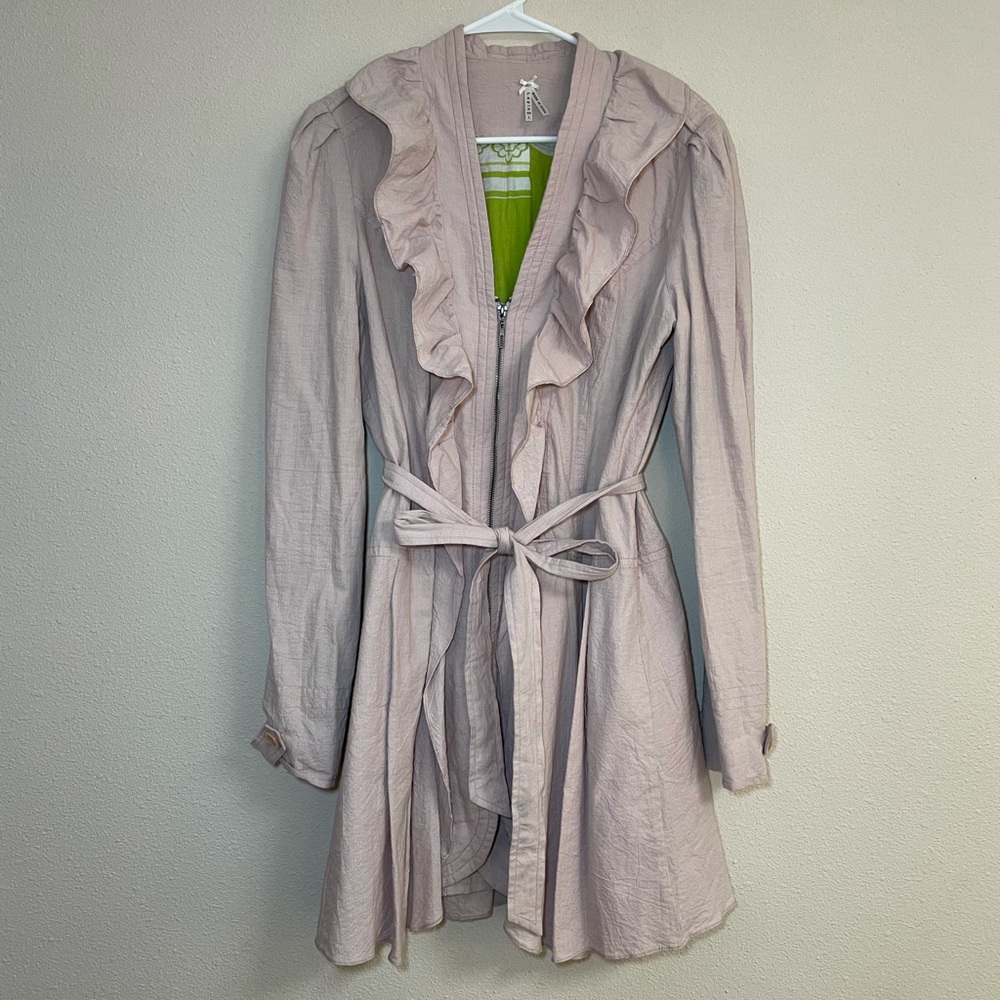 Dusty Pink Ruffle Jacket